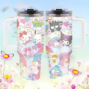 🆕 Hello Kitty & Friends - Insulated - 40oz Sanrio Stainless Steel Tumbler Handle